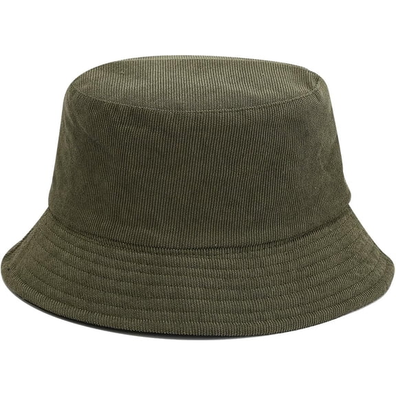 Zhengup Corduroy Bucket Hats Unisex Reversible Travel Daily Cap for Men Women Teens