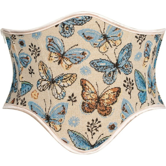 Zhengup Corset Belt for Women Floral Lace Up Boned Underbust Corset Waist Belts