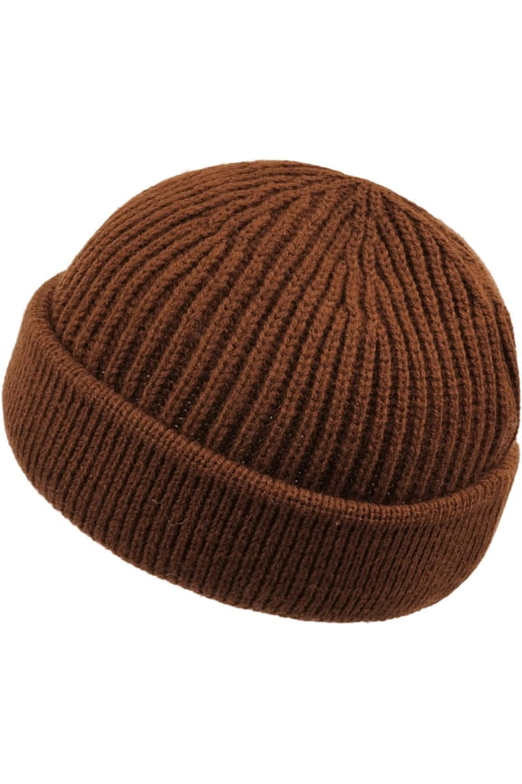 Cuffed Knit Beanie Hats for Women Men Stretchy Soft Skull Ski Cap Warm Watch Hat Trawler Toboggan Cap Daily Beanies