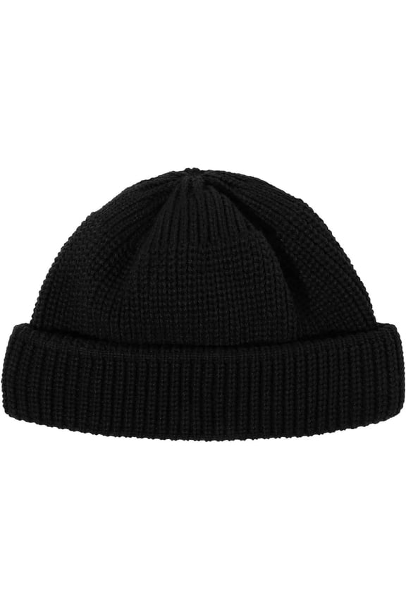 Daily Skull Cap Knit Beanie Hat Soft Warm Acrylic Winter Hats Trawler Toboggan Cap Roll-up Edge Swag Fisherman Ski Cap