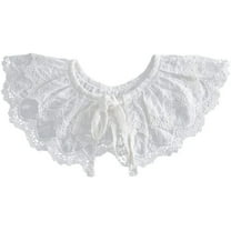 Zhengup Embroidery Detachable Dickey Collar Half Shirt Blouse Collar Fake Collar for Women Girl