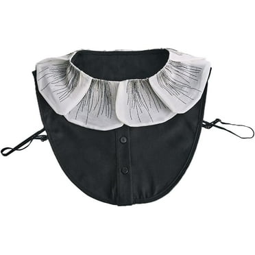 Zhengup Embroidery Detachable Dickey Collar Half Shirt Blouse Collar Fake Collar for Women Girl