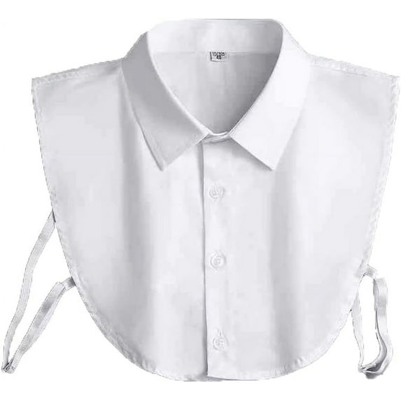 Zhengup Fake Collar Shirt Detachable Collar Half Shirt Blouse Dickey Collar for Men Women