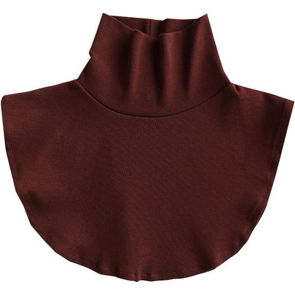 Zhengup Fake Turtleneck Dickey Detachable Collars Wear Outer or in Sweater Hoodie Thickening High Neck Mock Collar for Women