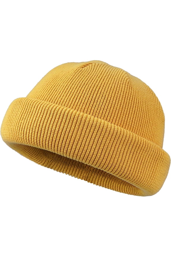 Knitted Beanie Docker Hat Winter Brimless Watch Cap Rolled Cuff Harbour Hats Swag Fisherman Leon Hat Landlord Hats