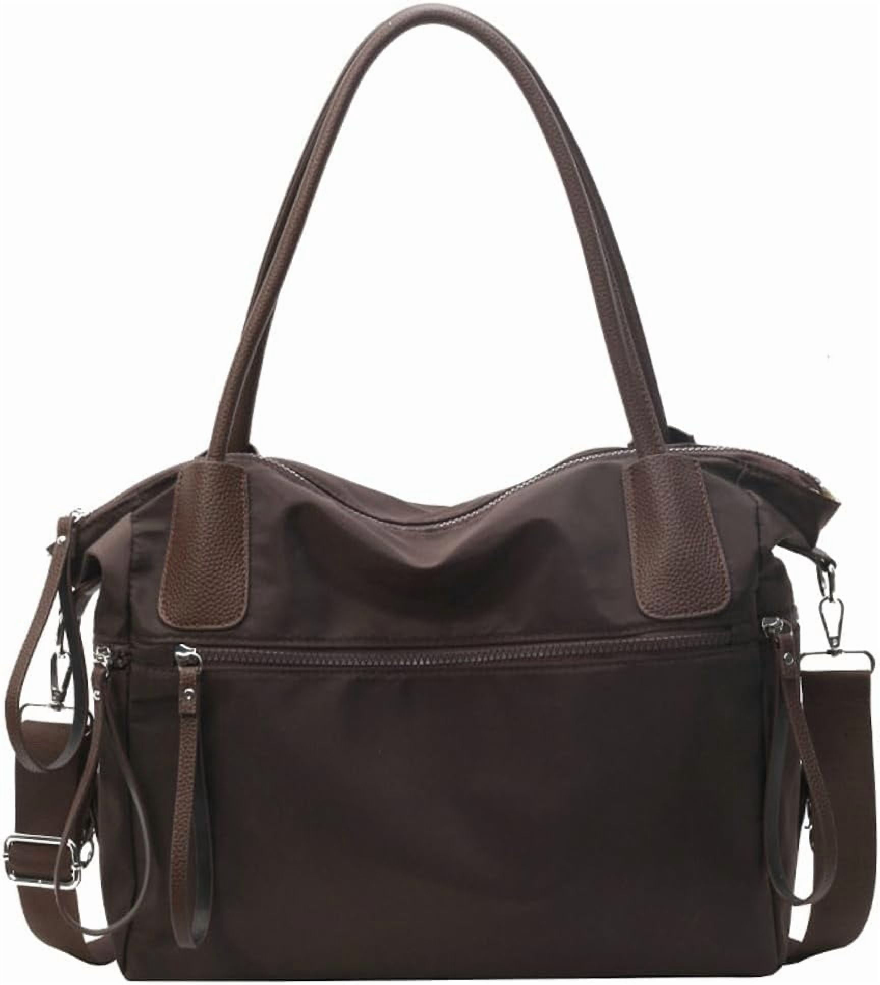 Zhengup Large Handbags for Women Top-Handle Purse Roomy Casual Shoulder Crossbody Bags Nylon Travel Working Tote Purse
