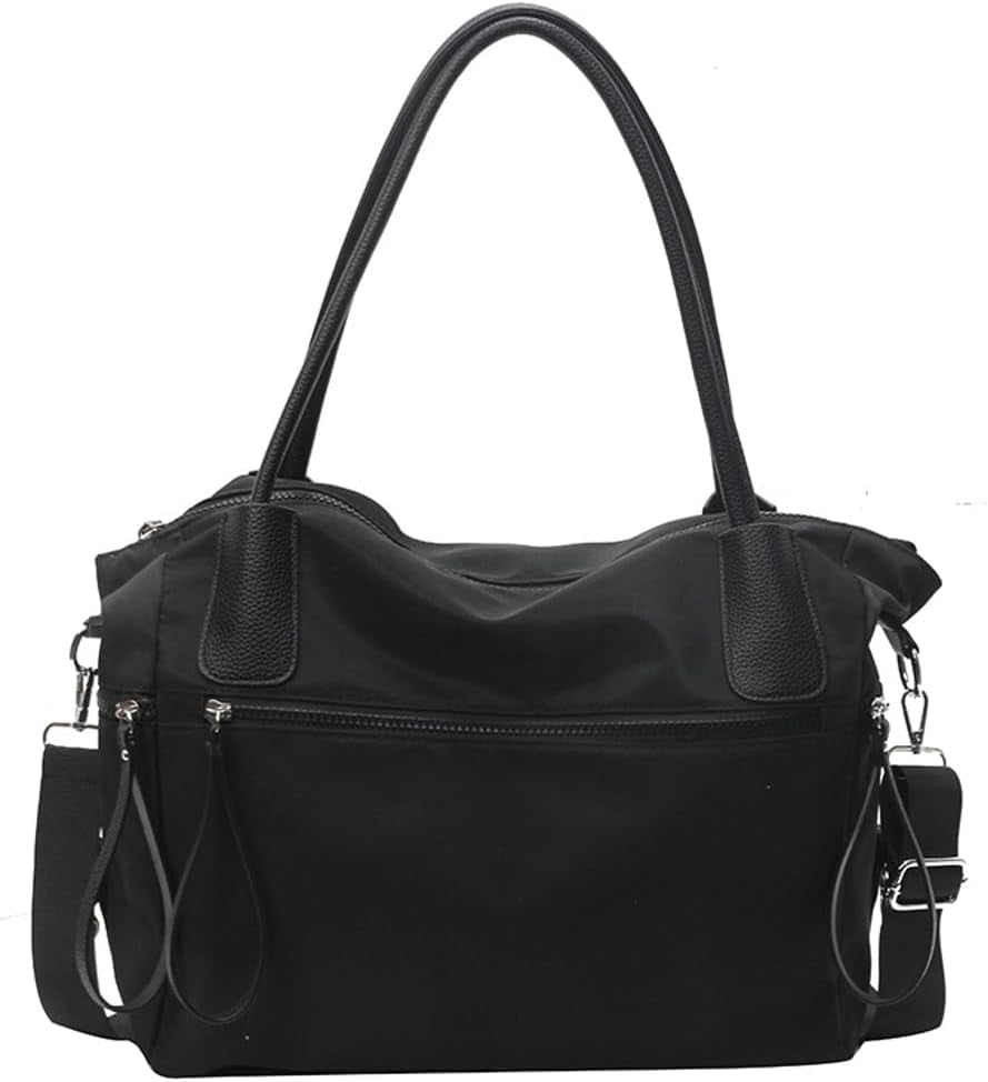 Zhengup Large Handbags for Women Top-Handle Purse Roomy Casual Shoulder Crossbody Bags Nylon Travel Working Tote Purse