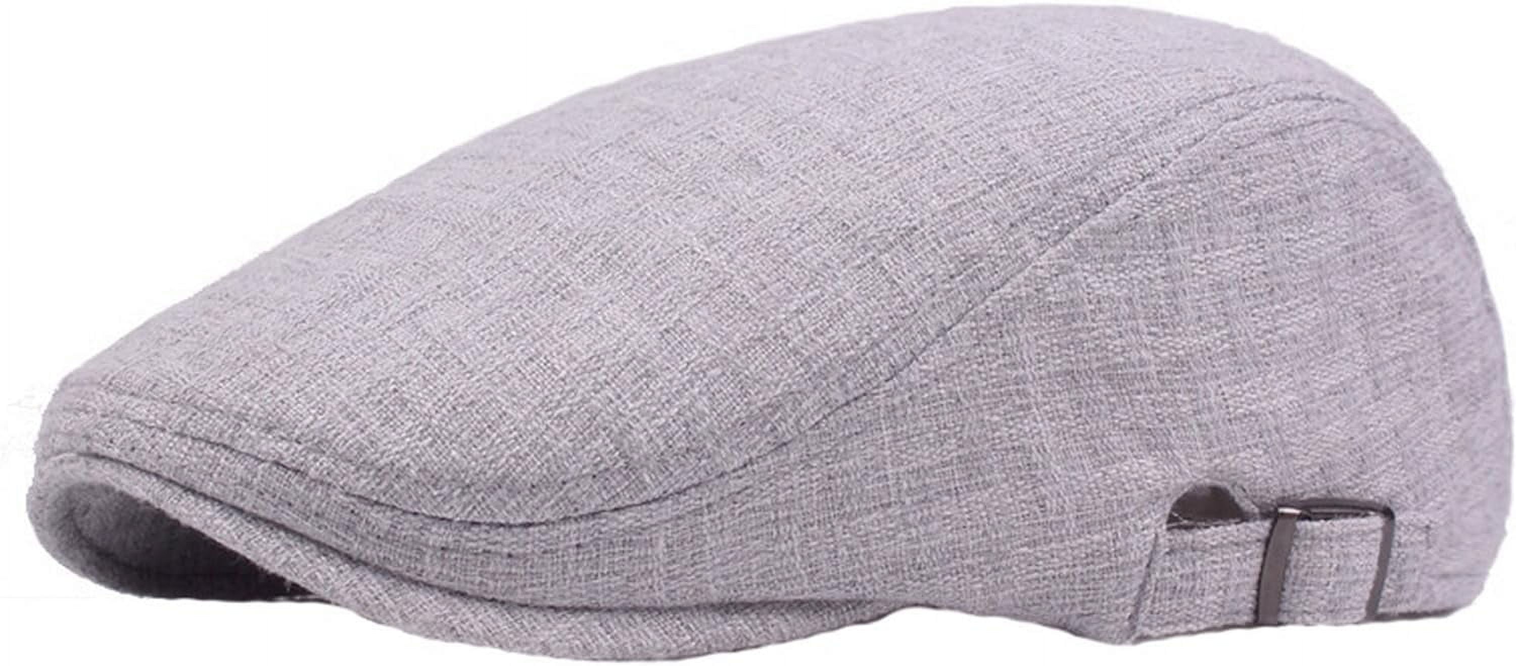 Elwow PU Leather Driving Flat Cap Duckbill Ivy Irish Cap Newsboy Cabbie Scally Beret Hat (Black) At Men's Clothing Store