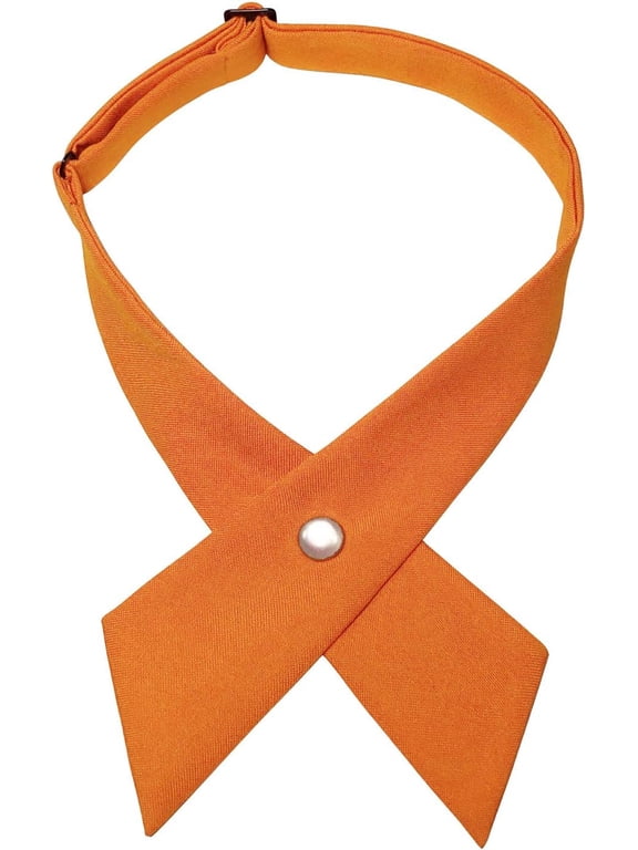 Men & Women Adjustable Criss-Cross Bowtie School Uniform Pre Tied Bow Tie Cross Neck Tie