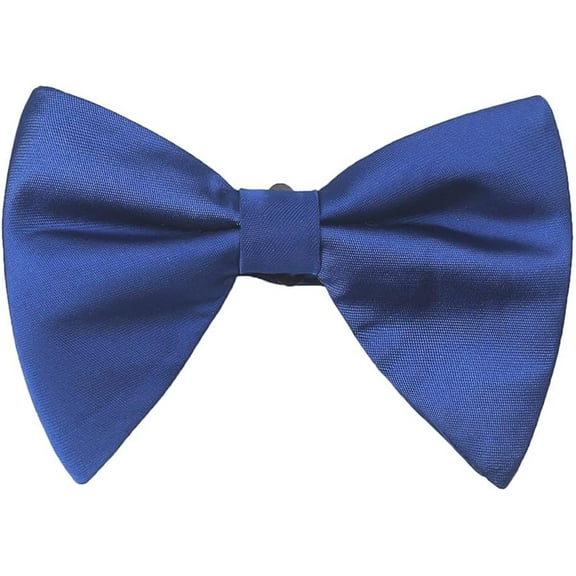 Zhengup Men's Pre-Tied Bow Ties Oversized Satin Bow Tie Solid Formal Tuxedo Bowtie Necktie Adjustable Bowties for Wedding Party