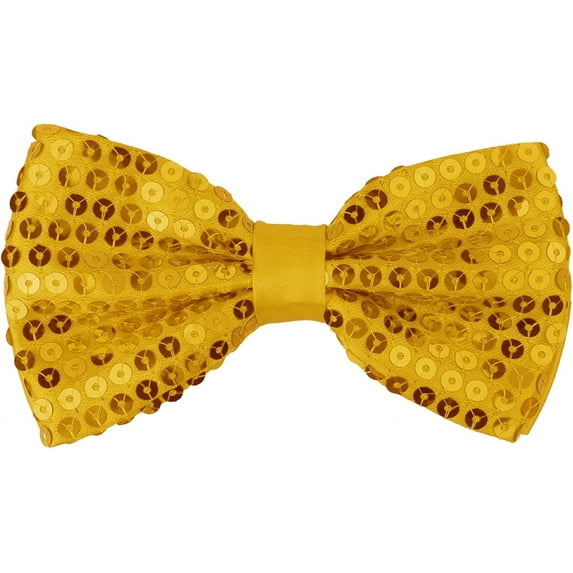 Zhengup Men's Sequin Shiny Bowtie Sparkling Adjustable Neck Solid Color Bow Ties for Prom Party