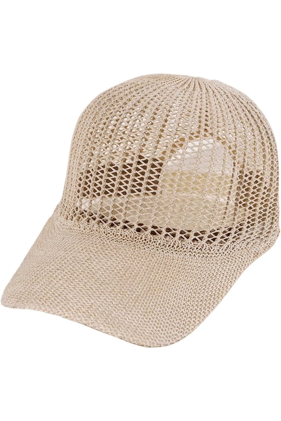 Men's Straw Baseball Caps Casual Sun Hats