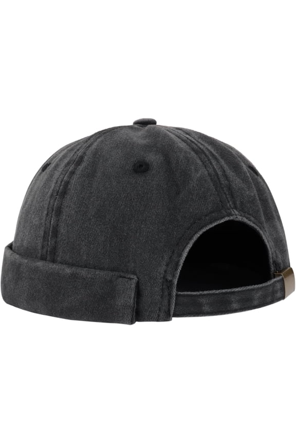 Mens Vintage Docker Cap Brimless Hat Docker Beanie Hat Adjustable Harbour Sailor Hat Skull Cap