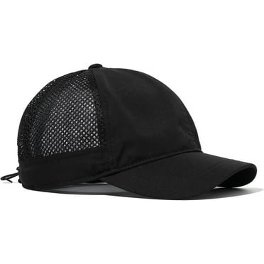 Zhengup Mesh Cap Short Brim Dad Hats Breathable Trucker Cap Men's Quick Dry Baseball Cap Sun Hat Lightweight Running Hats