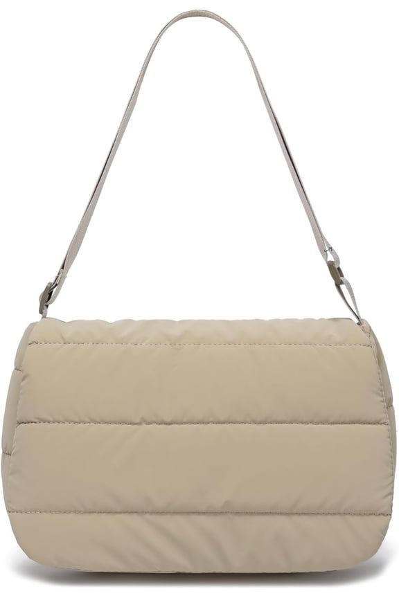 Puffer Crossbody Bag for Women,Winter Sofe Padded Down Shoulder Bags, Quilted Puffy Purse