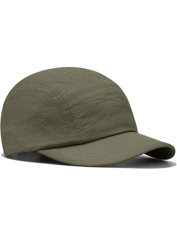 Quick Dry 5 Panel Cap Short Brim Baseball Caps Lightweight Trucker Hats Sports Dad Hat Casual Fitted Caps Sun Hat