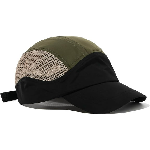 Zhengup Short Brim Baseball Cap Mesh Trucker Caps Curved Brim Hat Low Profile Dad Hats Outdoors Cap Hiphop Dancing Snapback Cap