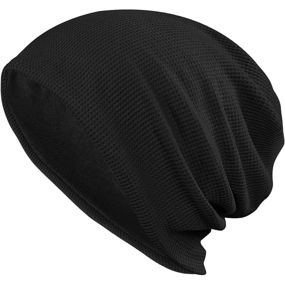 Zhengup Slouchy Beanie Thin Knitted Skull Cap Winter Baggy Sleep Cap Unisex Hip-Hop Hat Headwear Head Wrap Cap for Men Women