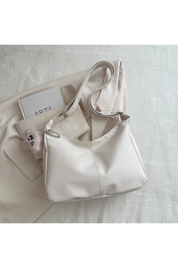 Soft Leather Large Capacity Fashionable Korean Version Shoulder Bag For Women Spring New Versatile Commuting Tote Bag For Women