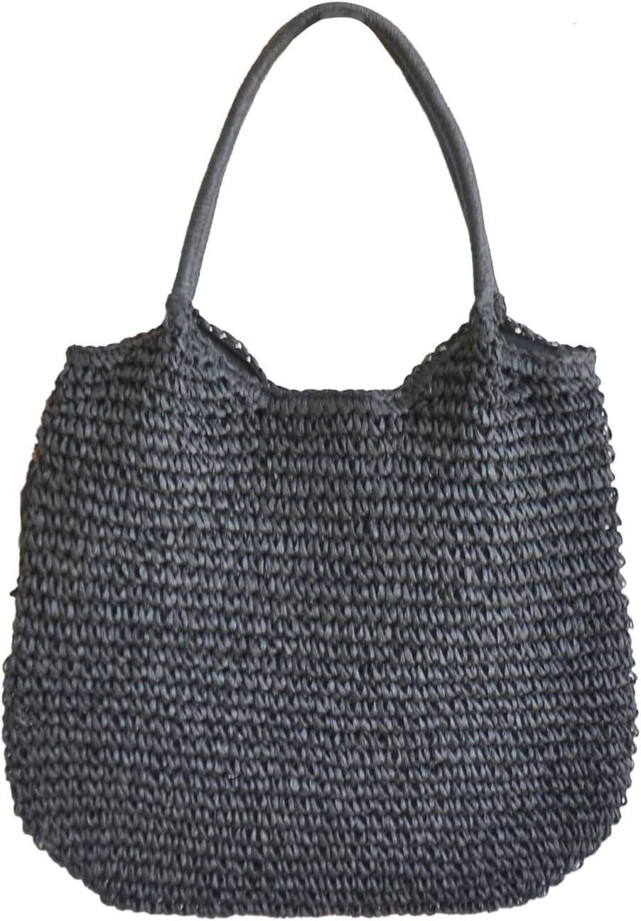 Zhengup Straw Beach Bag for Women Tote Purse Shoulder Bag Everything Holiday Work Everyday Summer Outdoor Vacation