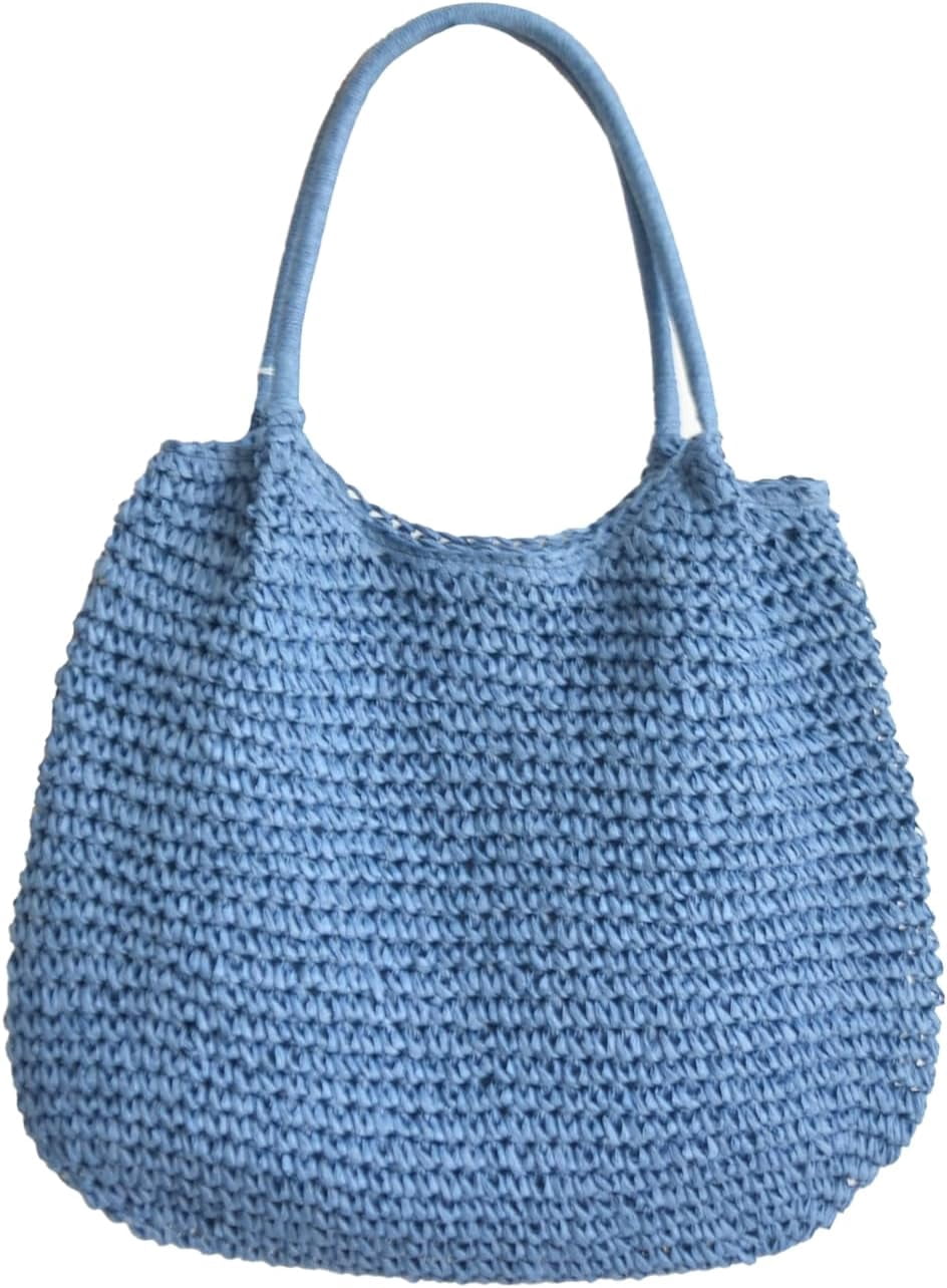 Zhengup Straw Beach Bag for Women Tote Purse Shoulder Bag Everything Holiday Work Everyday Summer Outdoor Vacation