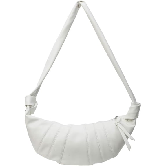 Zhengup Trendy PU Leather Shoulder Bags for Women Small Cute Dumpling Crossbody Tote Purse Ladies Handbag Y2k Satchel