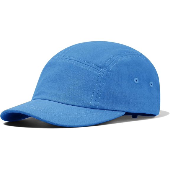 Zhengup Trucker Hat 5 Panel Hats Classic Baseball Caps Short Brim Hats for Men Unstructured Camper Camp Cap Short Bill Dad Hat