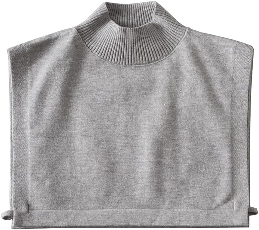 Zhengup Turtleneck Dickey Collar Knitted Half Top Mock Blouse Neck ...