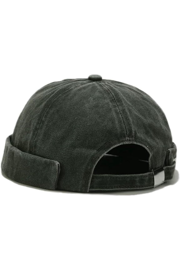 Unisex Rolled Cuff Docker Cap Hats Brimless Beanie Sailor Cap Worker Hat for Women Men