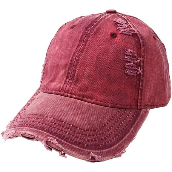 Zhengup Vintage Baseball Cap for Men Women Golf Dad Hat Adjustable Low Profile Sun Protection Distressed Visor Cap Outdoor