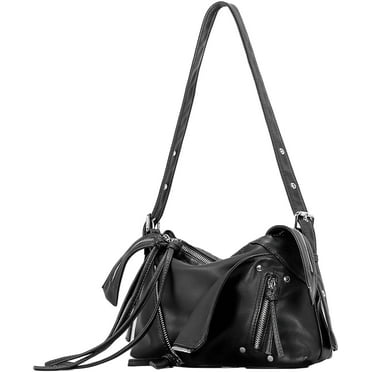 Zhengup Vintage Shoulder Bags for Women Soft PU Leather Tote Bag Small Handbag Y2k Purse Top Handle Satchel with Zipper