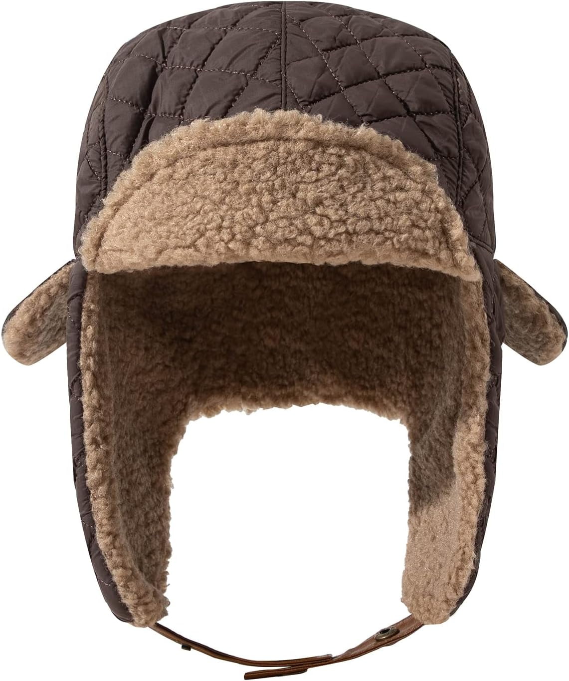 Zhengup Warm Trapper Hat Windproof Winter Russian Hats with Earflap Ushanka Hat Cold Weather Eskimo Hat Ski Snowboard Hat