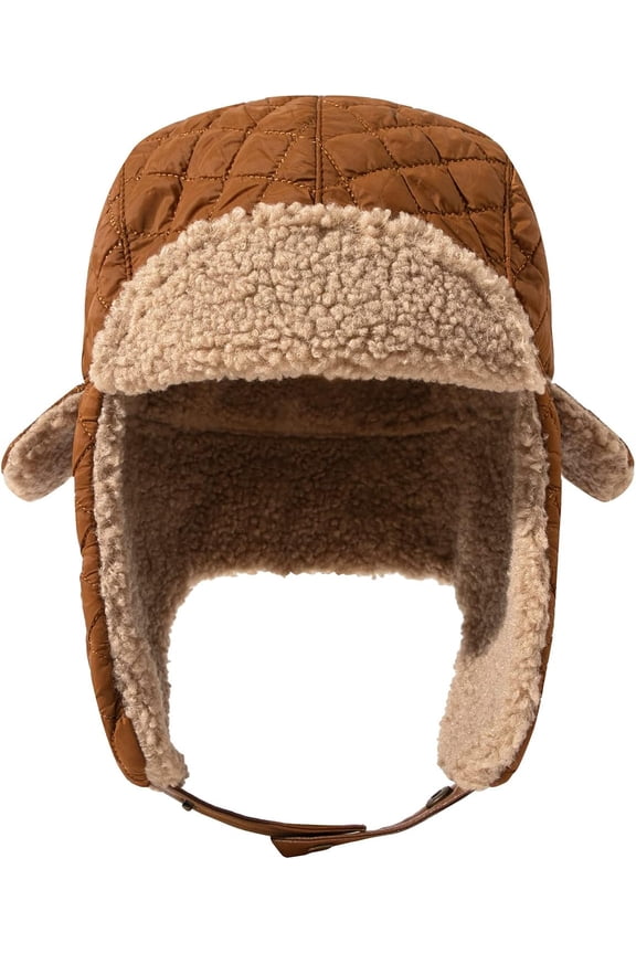 Warm Trapper Hat Windproof Winter Russian Hats with Earflap Ushanka Hat Cold Weather Eskimo Hat Ski Snowboard Hat