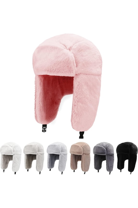 Winter Hats for Men Womens Winter Hats Ushanka Trapper Hat with Earflaps Warmer for Adult Boys Girls