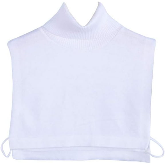 Zhengup Winter Knitted Turtleneck Fake Collar Unisex Half Blouse Pullover Dickey False Collar Faux Collar