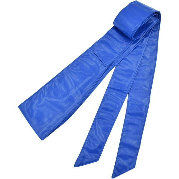 Zhengup Women Belt Fashion Solid Color PU Leather 6cm Wide Waist Band 85 Inch in Extra Size