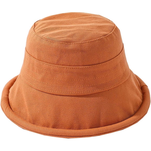 Zhengup Women Bucket Hat Wide Brim UV Sun Protection Summer Beach Hat w/Chin Strap