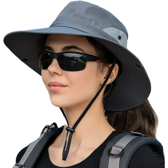 Zhengup Women Fishing Sun Hat Men Summer UV Protection Bucket Hats Mesh Ventilated Outdoor Hiking Gardening Beach Lawn Hat