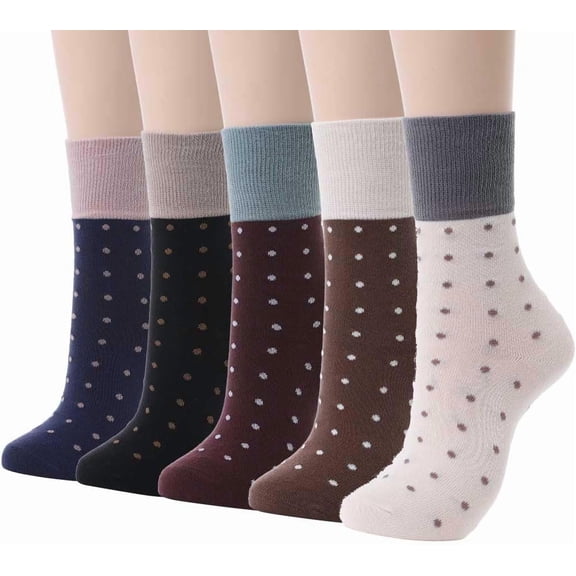 Zhengup Women Flower Crew Socks