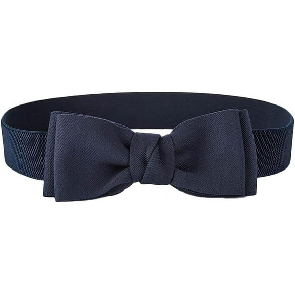 Zhengup Women Girls Belt Fashion Bowknot Design Waist Belt Chic Elastic Stretch Waist Band
