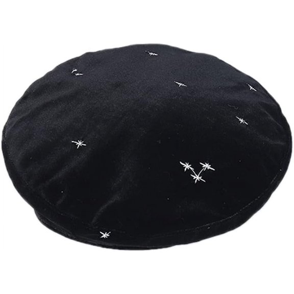 Zhengup Women Girls Velvet Beanie Beret Cap Vintage Casual Military French Fashion Flat Hat