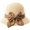 thumbnail image 1 of Zhengup Women Sun Straw Hat Cloche Hat Summer Hat for Women 1920s Vintage Hat Foldable Packable for Beach Vacation, 1 of 7