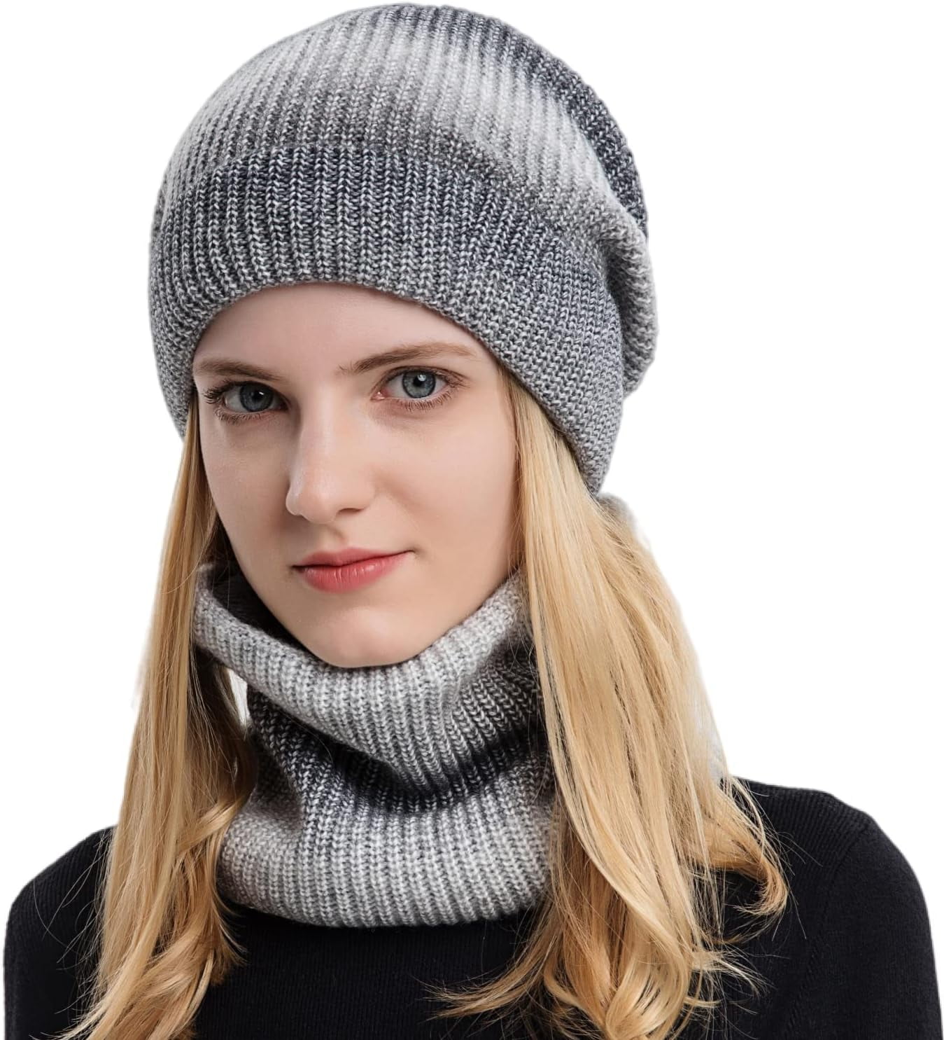 Zhengup Women Winter Beanie Hat with Face Shield Peruvian Circle Scarf Set Sherpa Ski Ear Flaps Hats Fleece Lined