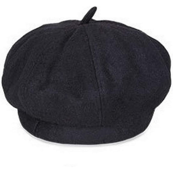 Zhengup Women Wool Felt Beret Warm French Artist Hat Solid Color Beanie Cap