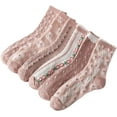 thumbnail image 1 of Zhengup Women's 6 Pairs Floral Ankle Socks Casual Breathable Crew Sock, 1 of 5