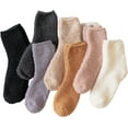 thumbnail image 1 of Zhengup Women's 7 Pairs Fuzzy Socks Winter Warm Cozy Plush Sleeping Socks, 1 of 3