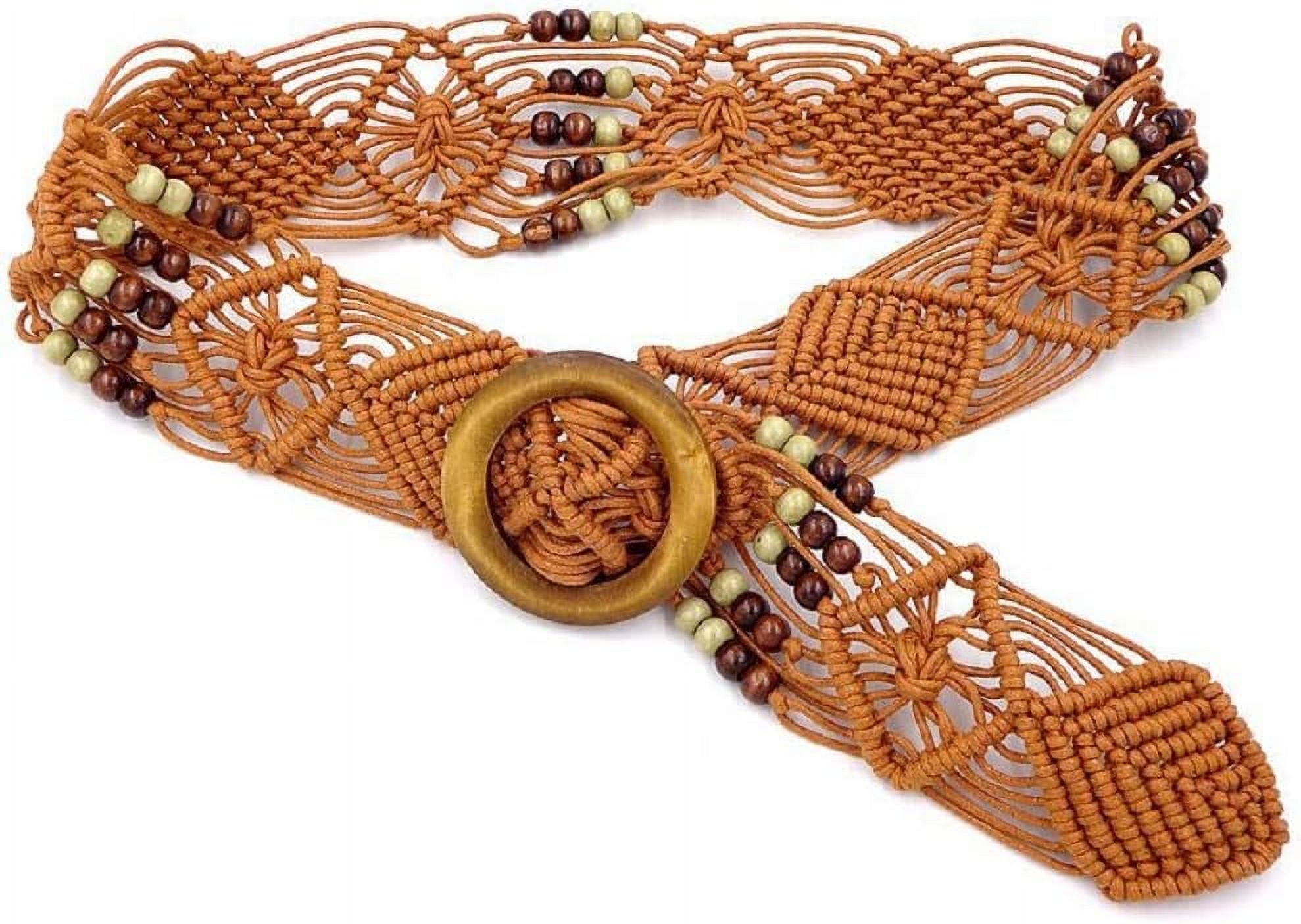 Zhengup Women's Bohemian Style Rope Braid Waist Belt - Walmart.com
