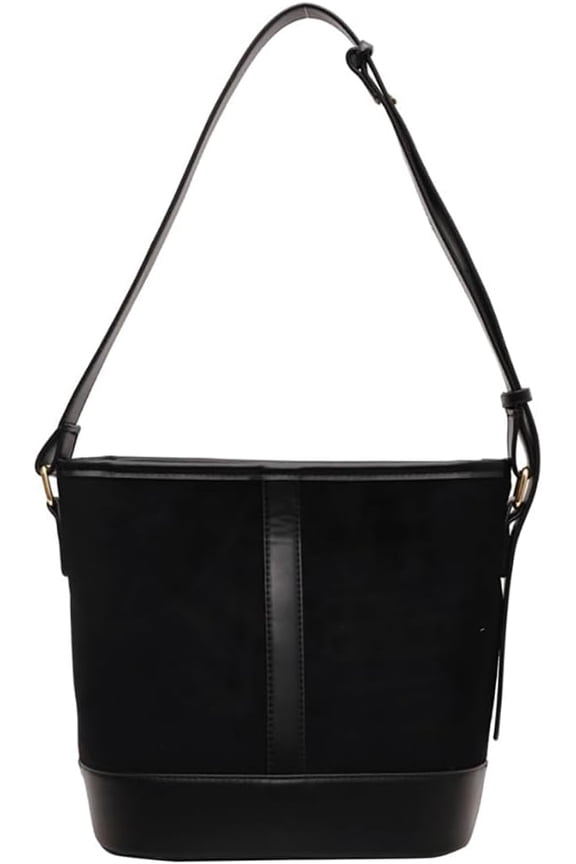 Women's Bucket Tote Bags Large Top Handle Satchel Handbags PU Leather Splicing Suede Shoulder Crossbody Purses