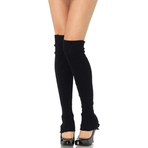 Zhengup Women's Extra Long Ribbed Knit Footless Leg Warmers