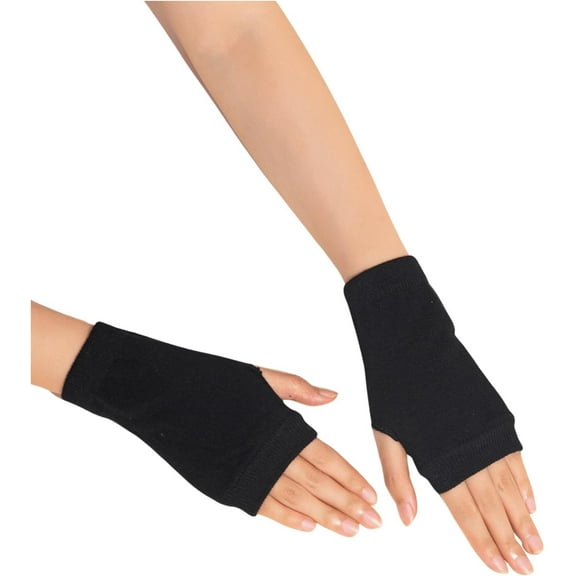 Zhengup Women's Fingerless Knit Gloves Wrist Length Warm Knitted Glove